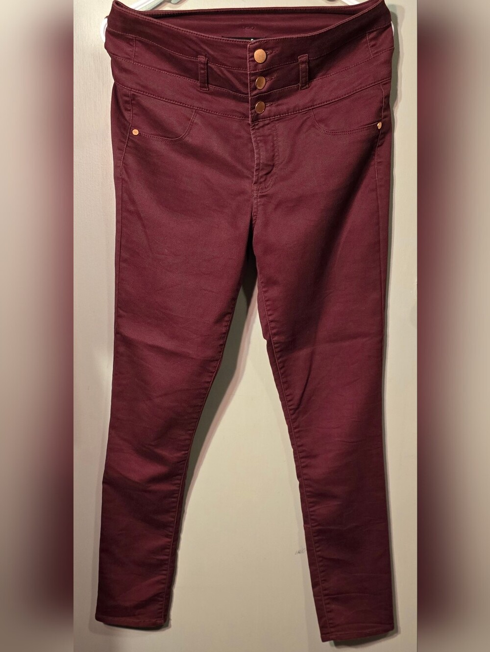 refuge Burgundy Skinny Jeans